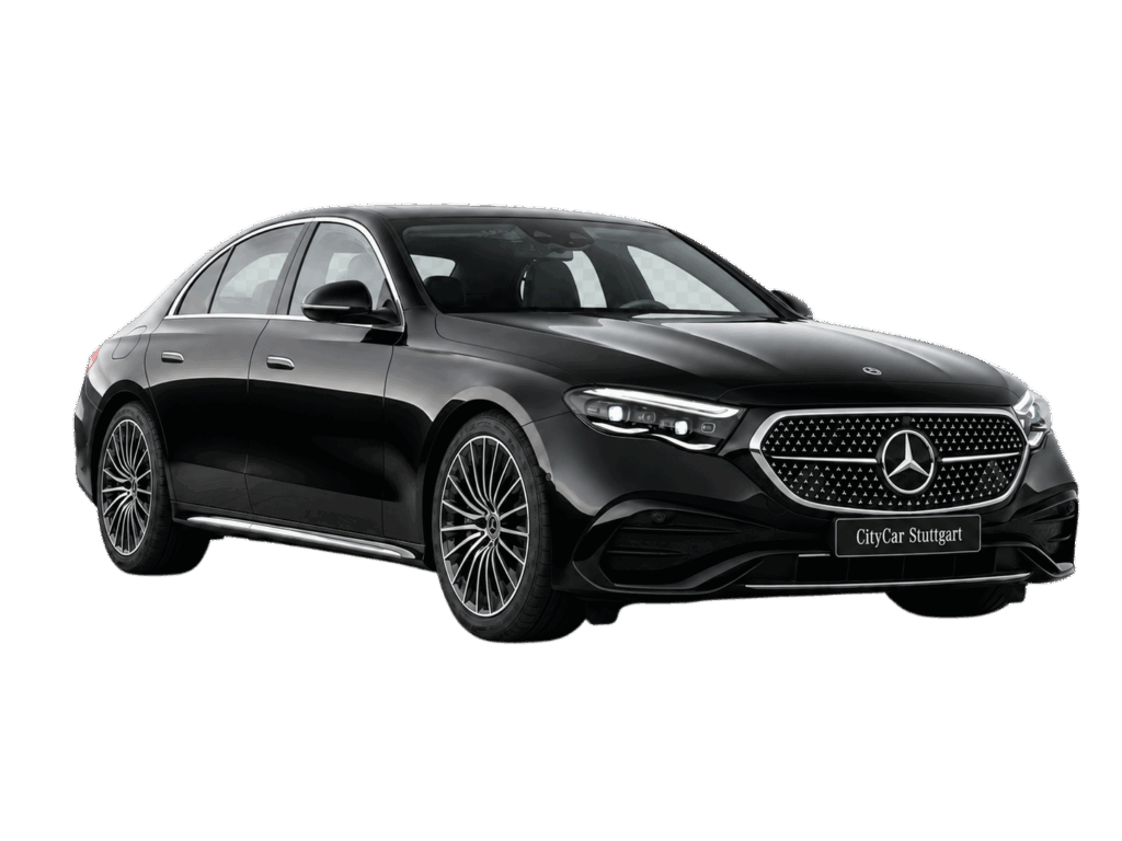 Schwarze Mercedes Limousine für den Chauffeurservice Stuttgart.